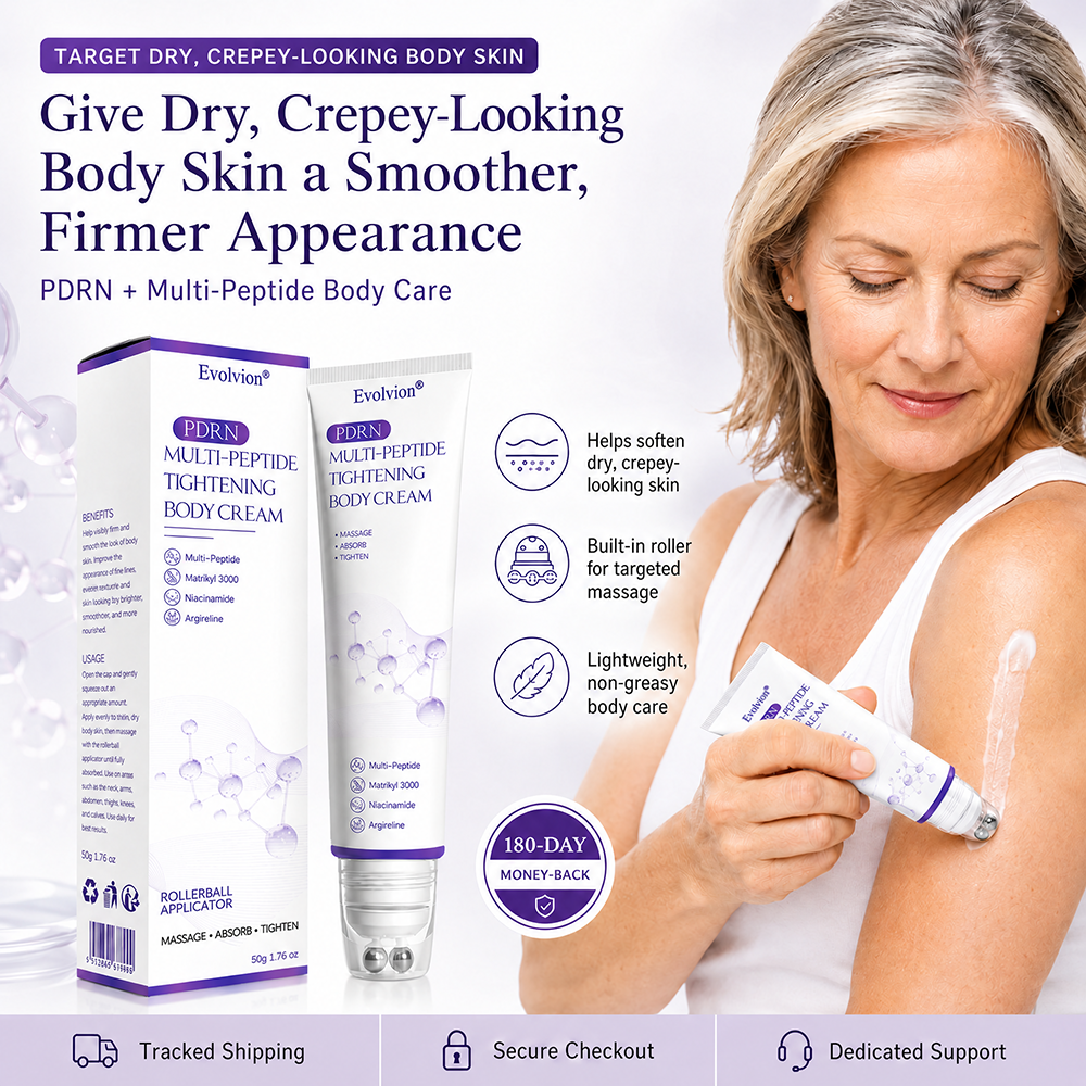 ✨❤️❤️❤️❤️ Evolvion® Crepey Skin Smoothing & Firming Roller Cream