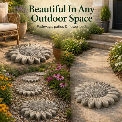 Junazilo® Reusable Sunflower Stepping Stone Mold upsell