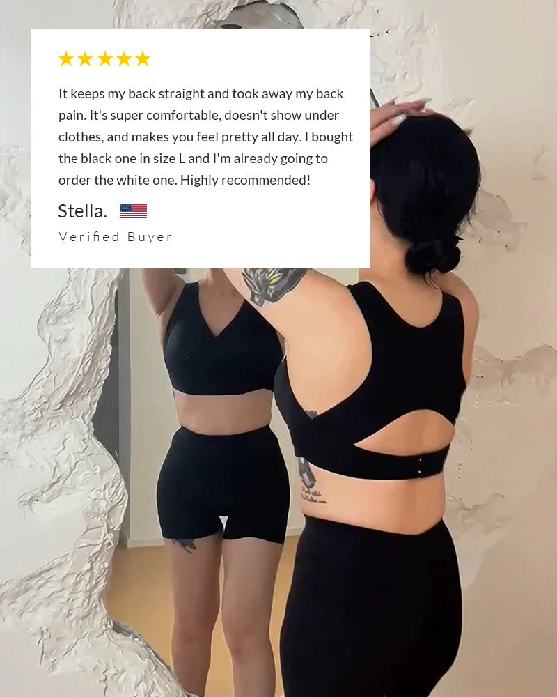 LAST DAY PROMOTION - 50% OFF Front Closure Cross-Back Wireless Posture Bra