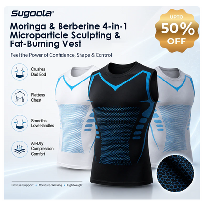 Made and Shipped from USA ✨Sugoola® Moringa & Berberine 4-in-1 Microparticle Sculpting & Fat-Burning Vest