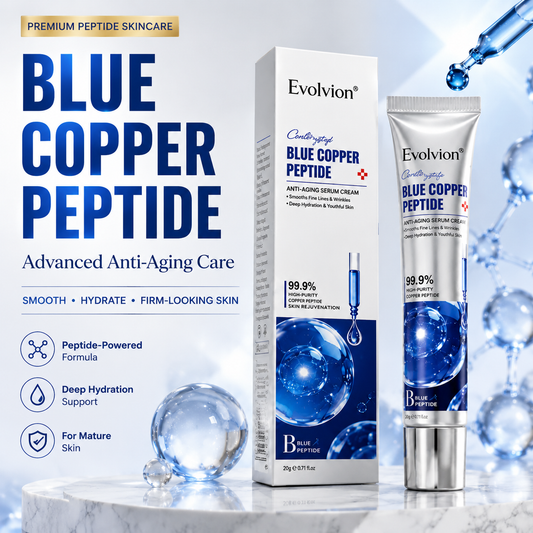 ✨ Evolvion® Blue Copper Peptide Anti-Aging Cream 💧 for Youthful-Looking, Firm Skin ✨