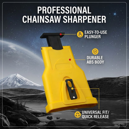 ❤️Sharpen Your Chainsaw Fast 🪚⚡ – Portable Bar-Mount Chain Sharpener for Quick, Precise Maintenance