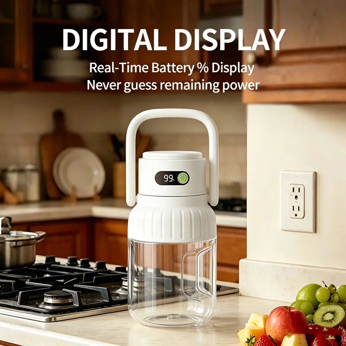 Portable Blender with Digital Display–🥤Smoothies On-the-Go!