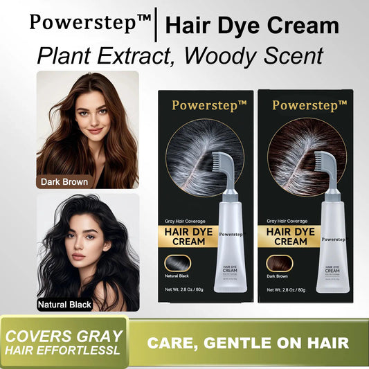Powerstep™ Hair Dye Comb Cream – Easy At-Home Gray Hair Coverage Kit