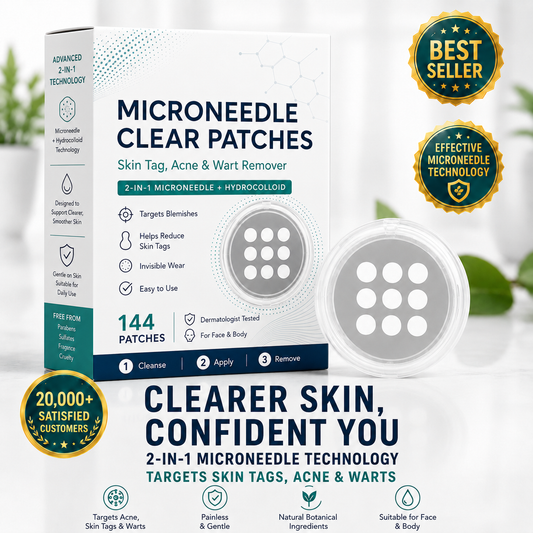 🗽GFOUK® 2-in-1 Microneedle & Hydrocolloid Skin Care Patches