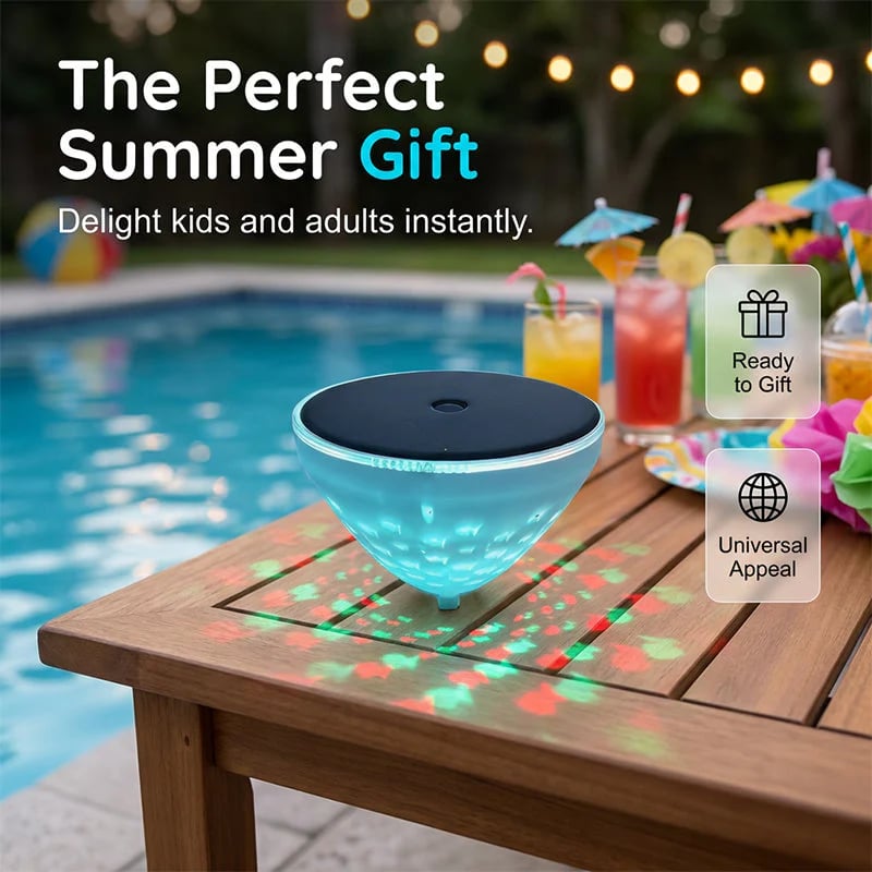 🐟✨ This Floating Light Turns Your Pool Into A Glowing Fish Show 💦🌙