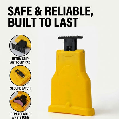 ❤️Sharpen Your Chainsaw Fast 🪚⚡ – Portable Bar-Mount Chain Sharpener for Quick, Precise Maintenance