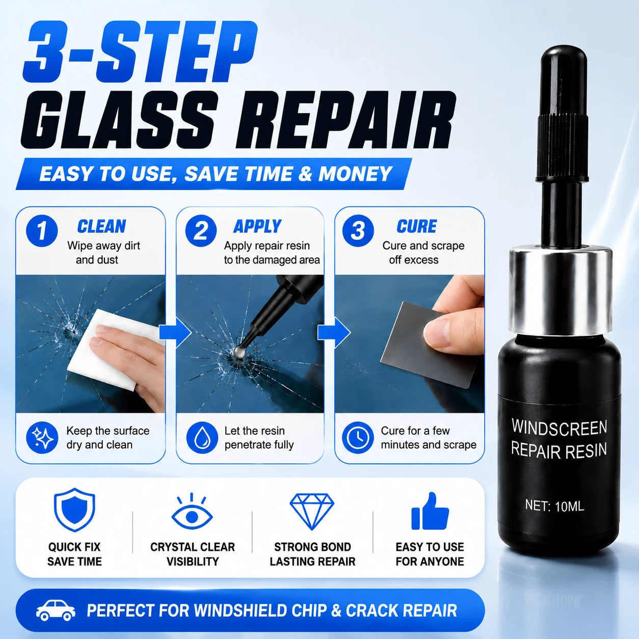 🛠️ A Simple Way to Control Windshield Cracks Before They Spread