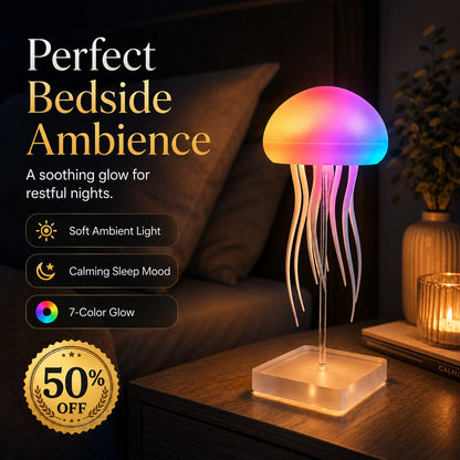 ✨ Color-Changing Jellyfish Lamp – 50% OFF Ocean-Inspired Ambient Light