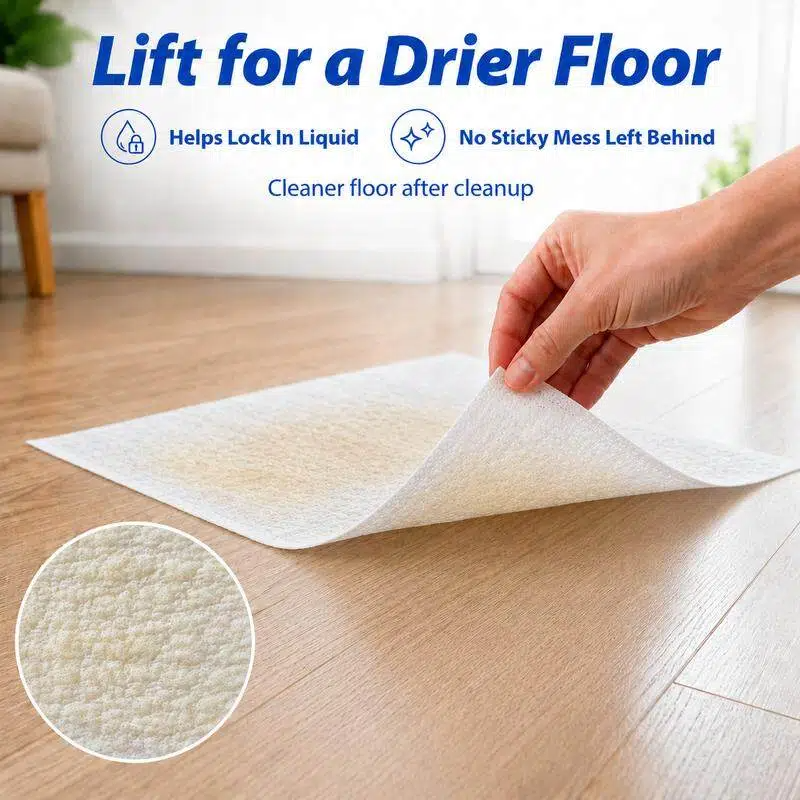 🗽Pet Absorbent Sheets, Emergency Dog Urine Cleanup Sheets for Hardwood Floors, Fast Liquid Lock & Odor Control