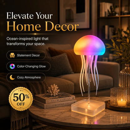 ✨ Color-Changing Jellyfish Lamp – 50% OFF Ocean-Inspired Ambient Light