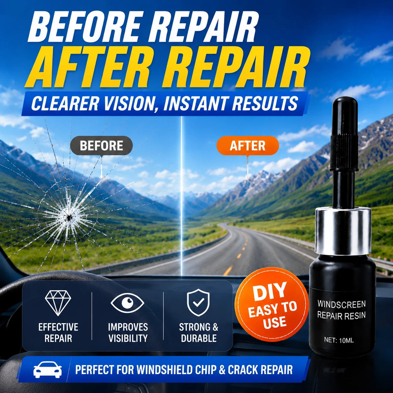 🛠️ A Simple Way to Control Windshield Cracks Before They Spread