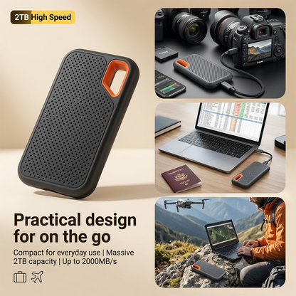 ⚡2TB Type-C Portable Mini SSD | High-Speed External Storage Drive for Laptop, Desktop & Smartphone