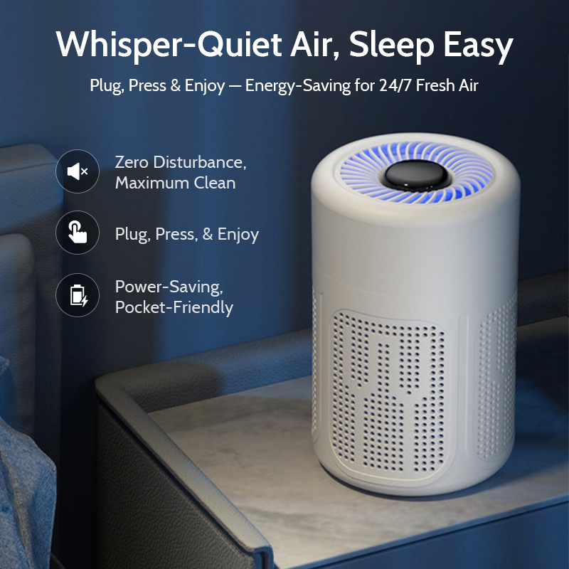 powerstep® 🔇LAST DAY SALE 70% OFF 💐Silent Air Purifier – Peaceful sleep, no noise😴【Limited Offer】