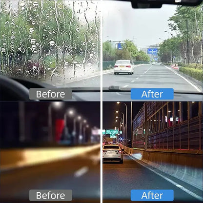 🌙🚘 Make Your Windshield Crystal Clear Again — Drive Safer at Night ✨