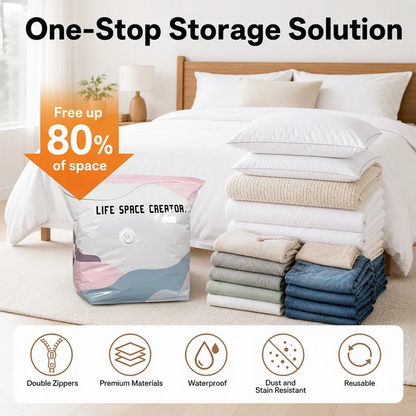 50% OFF! 🏆powerstep® No‑Pump Vacuum Storage Bags – Press & seal, no pump needed.