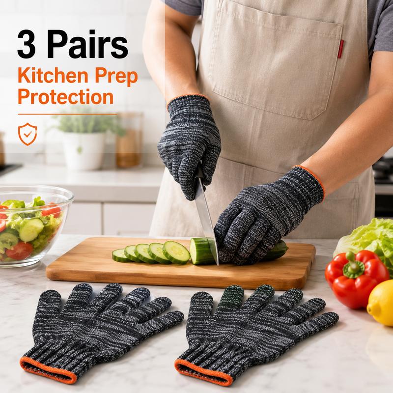🗽Unisex gardening gloves; versatile work gloves with strong grip, made of stretchy, breathable knit fabric; suitable for gardening, DIY, household chores, and workshop tasks