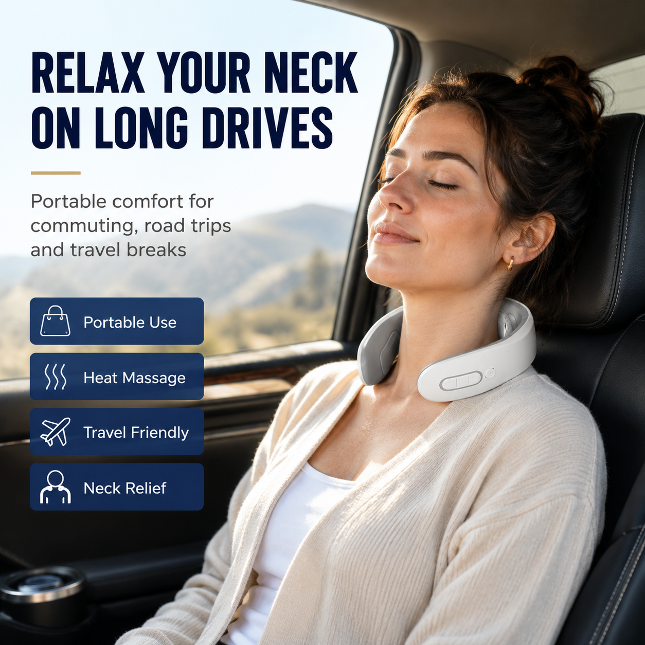 ⏰Last day Promotion 🔥Heated 4D Neck Massager / Portable 4D Neck Relaxer