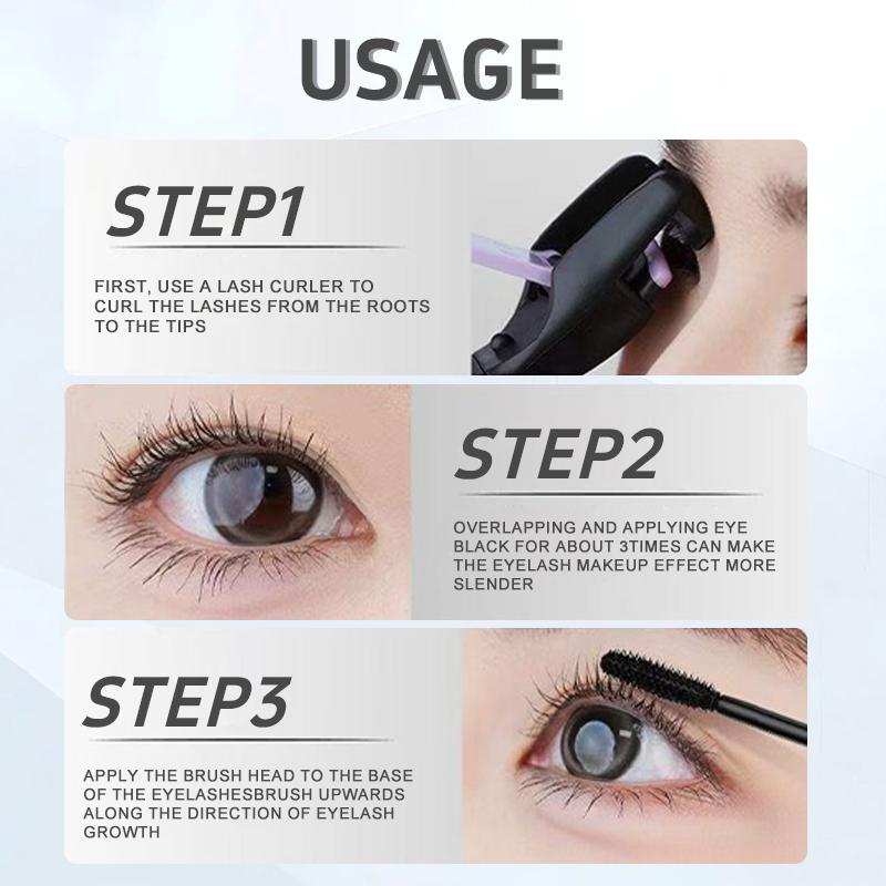 Powerstep™ Waterproof Lash Extension Effect Mascara – 24H Volume & Length