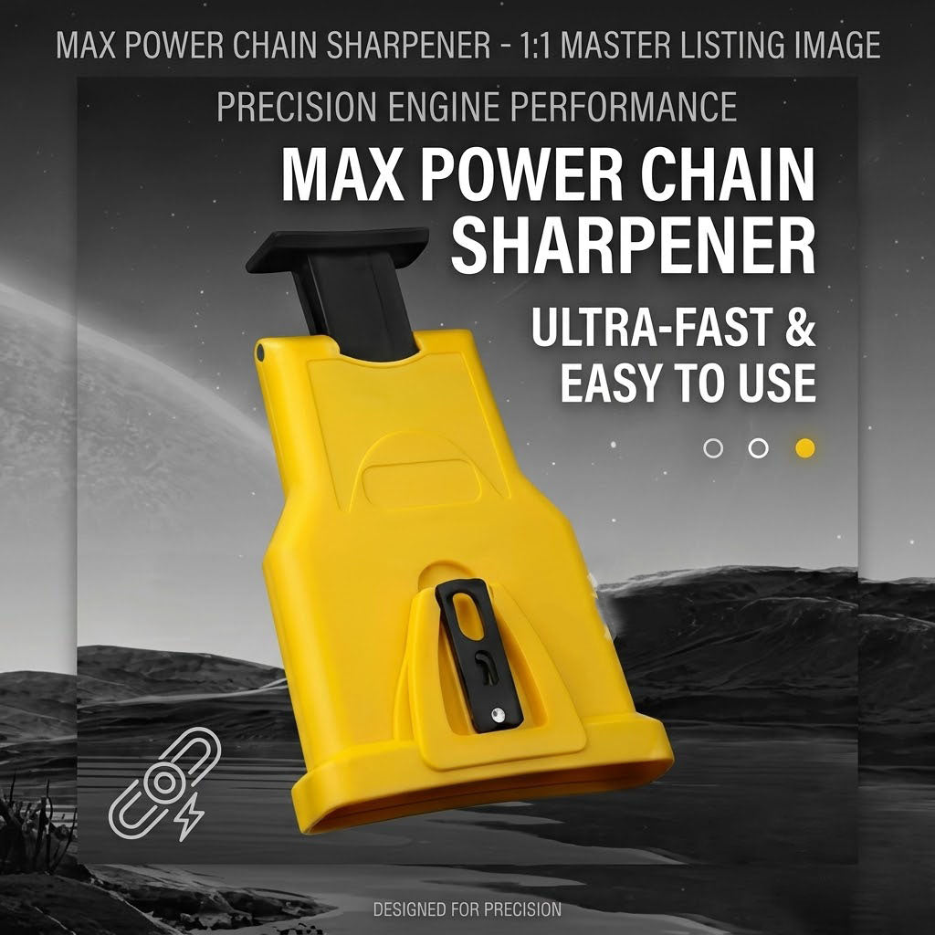 ❤️Sharpen Your Chainsaw Fast 🪚⚡ – Portable Bar-Mount Chain Sharpener for Quick, Precise Maintenance