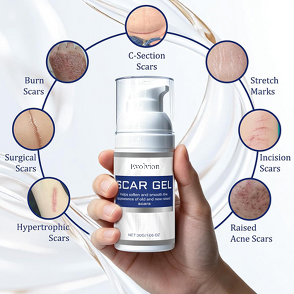 Silicone Scar Gel for Scars - Fragrance-Free, Non-Greasy Formula for Face & Body Scar Care & Appearance 🧴