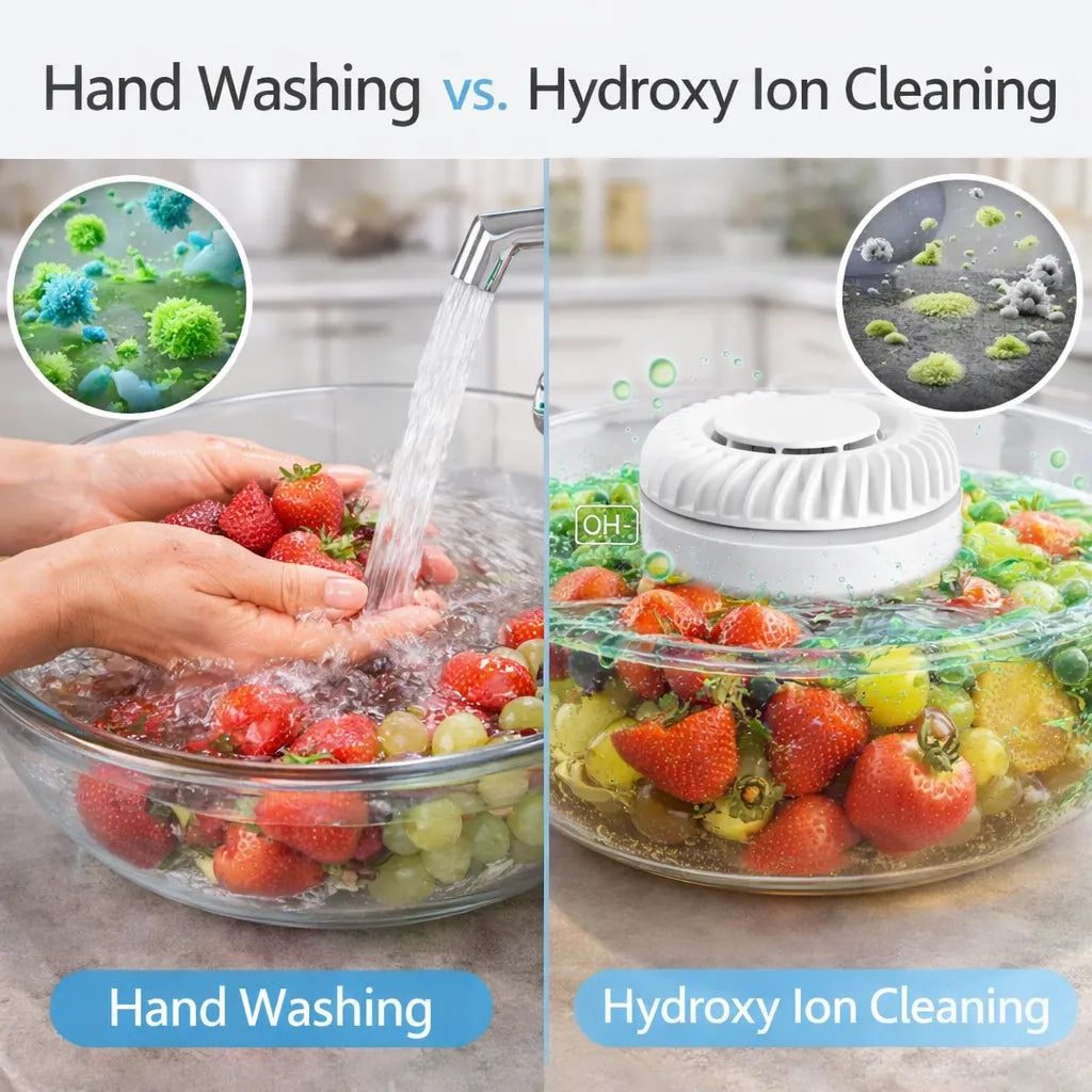 🥬 powerstep® Fruit & Vegetable Washer – Removes Pesticides & Bacteria, No Chemicals Needed