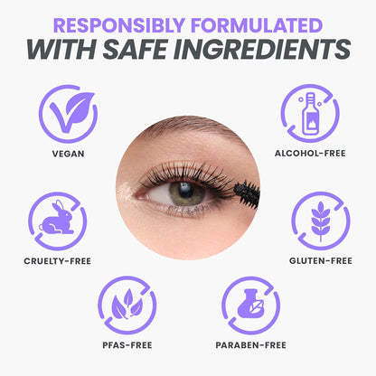 Powerstep™ Waterproof Lash Extension Effect Mascara – 24H Volume & Length