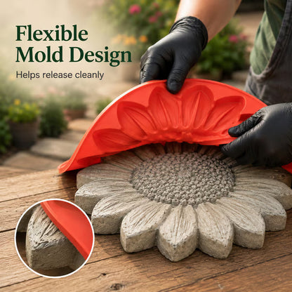 Junazilo® Reusable Sunflower Stepping Stone Mold upsell