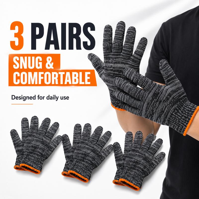 🗽Unisex gardening gloves; versatile work gloves with strong grip, made of stretchy, breathable knit fabric; suitable for gardening, DIY, household chores, and workshop tasks