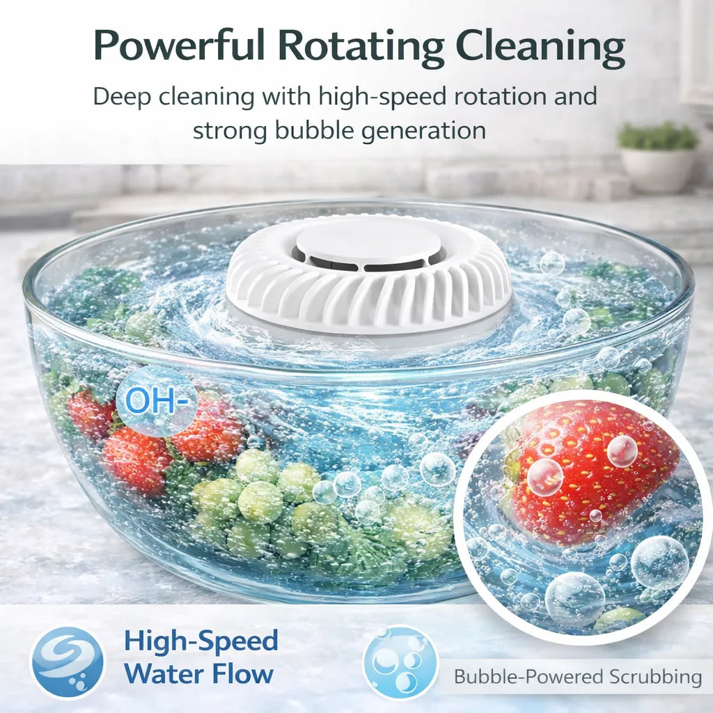 🥬 powerstep® Fruit & Vegetable Washer – Removes Pesticides & Bacteria, No Chemicals Needed