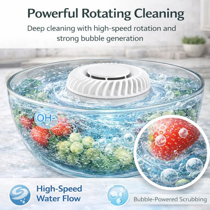 🥬 powerstep® Fruit & Vegetable Washer – Removes Pesticides & Bacteria, No Chemicals Needed