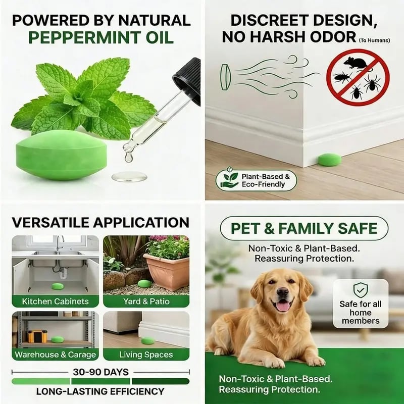 Avasoma® 12- Pack Popular Natural Rodent Repellent Balls, Natural Pest Repellent🎁