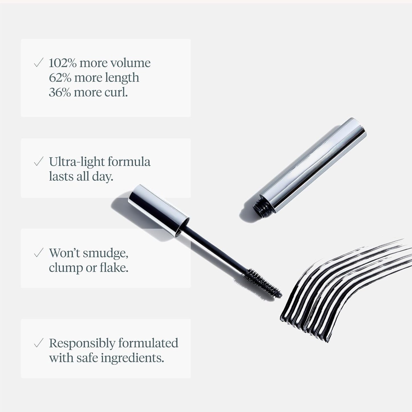 Powerstep™ Waterproof Lash Extension Effect Mascara – 24H Volume & Length