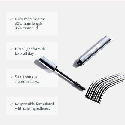 Powerstep™ Waterproof Lash Extension Effect Mascara – 24H Volume & Length