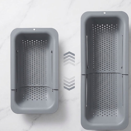 Budryla Multi-purpose Sink Drainer Basket - Perfect for Rinsing Fruits, Vegetables, and Drying Dishes, Keeps Countertops Dry