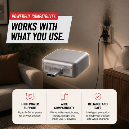 🔋Smart Auto-Cut Charger – Automatic Battery Disconnect for iPhone & Android, Protects Battery Life ⚡