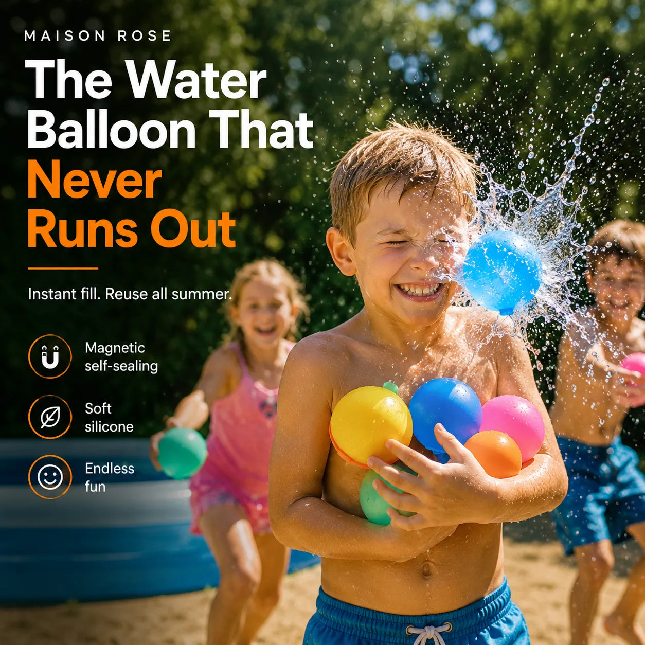 SplashSnap – Reusable Magnetic Water Balloons