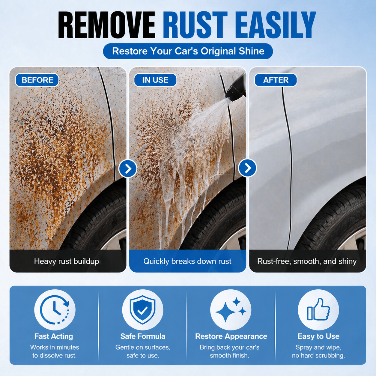 powerstep® Rust-preventing cleaning spray 🛡️Last Day 70% OFF🛡️