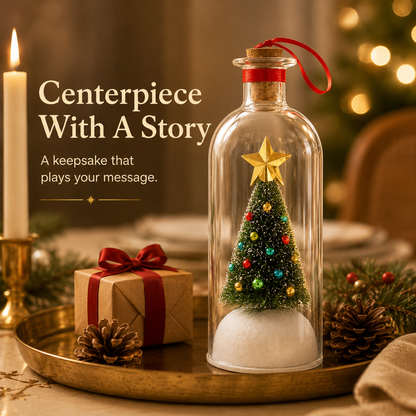 🎅🎄Christmas Sale -Recordable Christmas Tree Message In A Bottle
