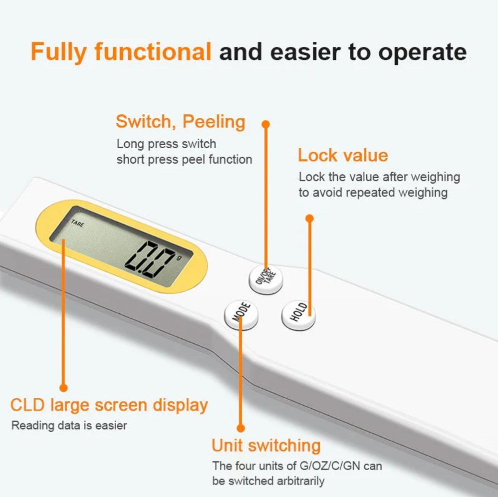 powerstep® Digital measuring spoon scale, high-precision 0.1g gram measuring spoon