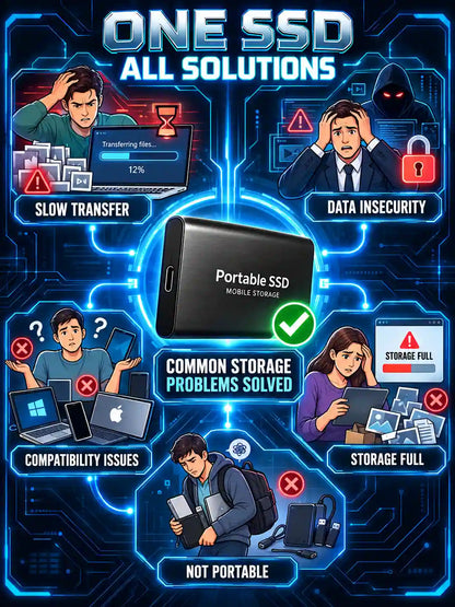 🏆Flash Sale⚡50K+ SOLD! Almost Gone-🔥12TB Large-Capacity Type-C Portable SSD🗽