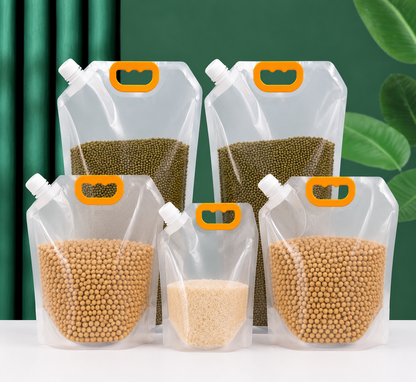 🥗5 Counts Reusable Food Sealed Bags