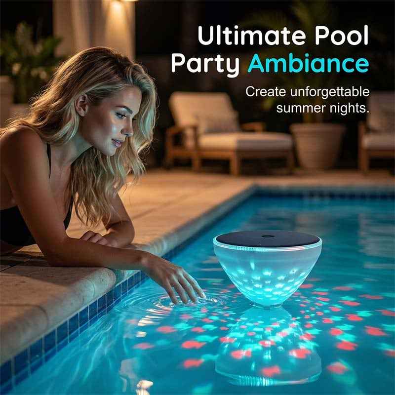 🐟✨ This Floating Light Turns Your Pool Into A Glowing Fish Show 💦🌙