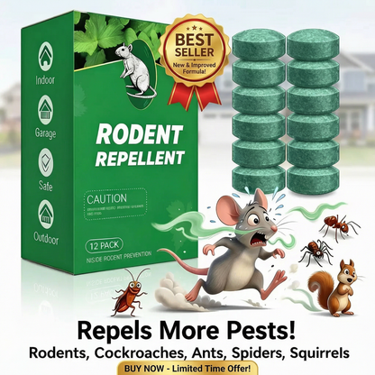 powerstep®  🚫🐀12- Pack Popular Natural Rodent Repellent Balls, Natural Pest Repellent🎁