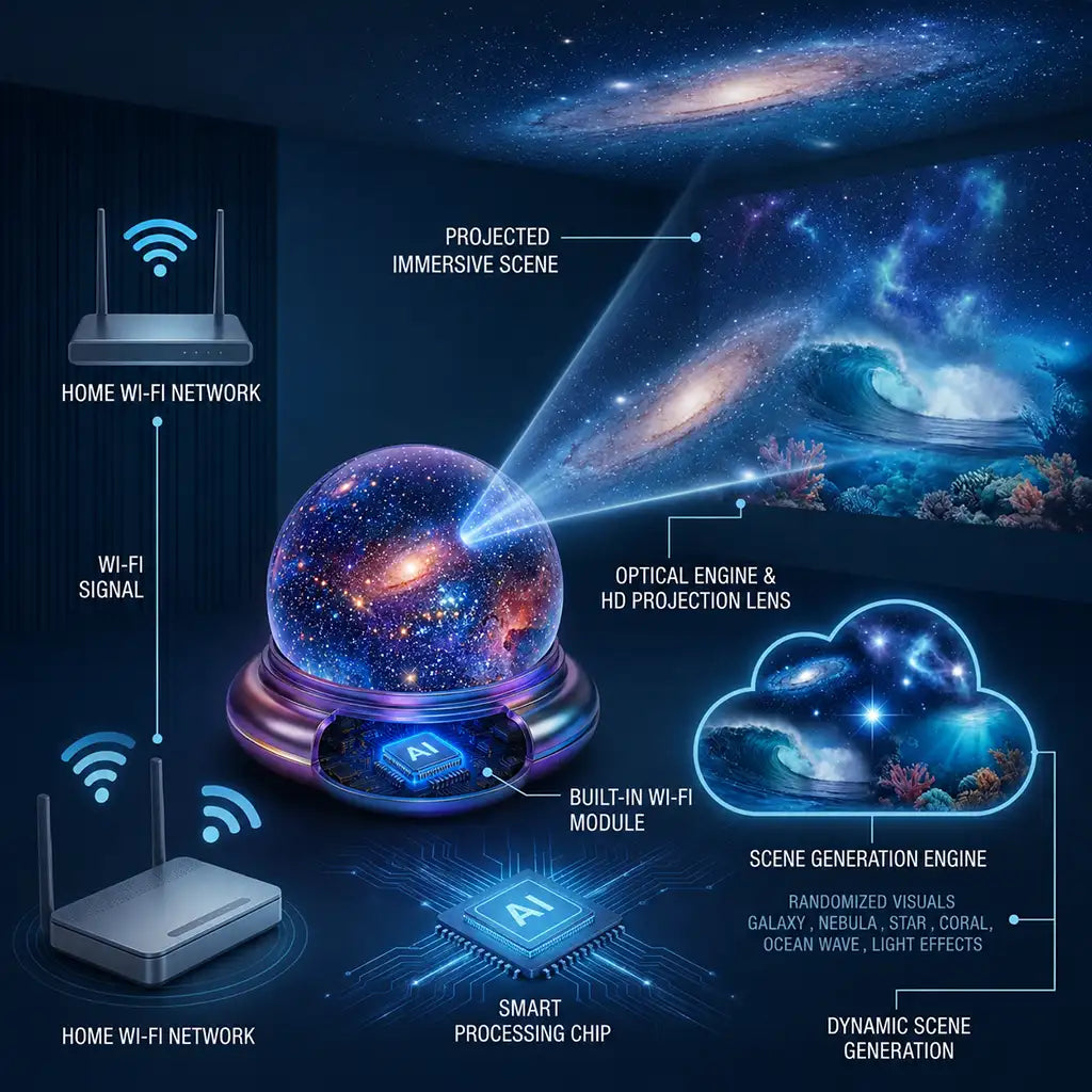 🔮Night Light Projector - Smart Holographic Star Projector❤