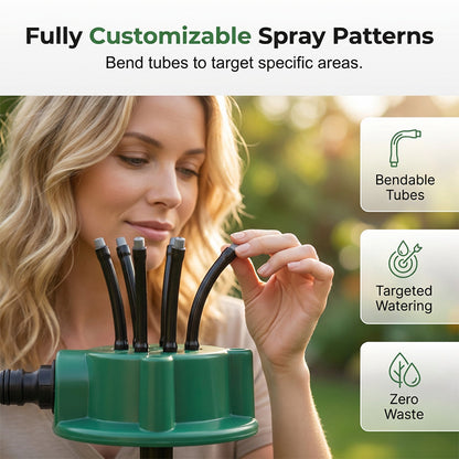 powerstep® 360° Multi-Directional Lawn Sprinkler💧Precision Garden Irrigation with Flexible Spray Nozzles🌱