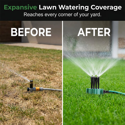 powerstep® 360° Multi-Directional Lawn Sprinkler💧Precision Garden Irrigation with Flexible Spray Nozzles🌱