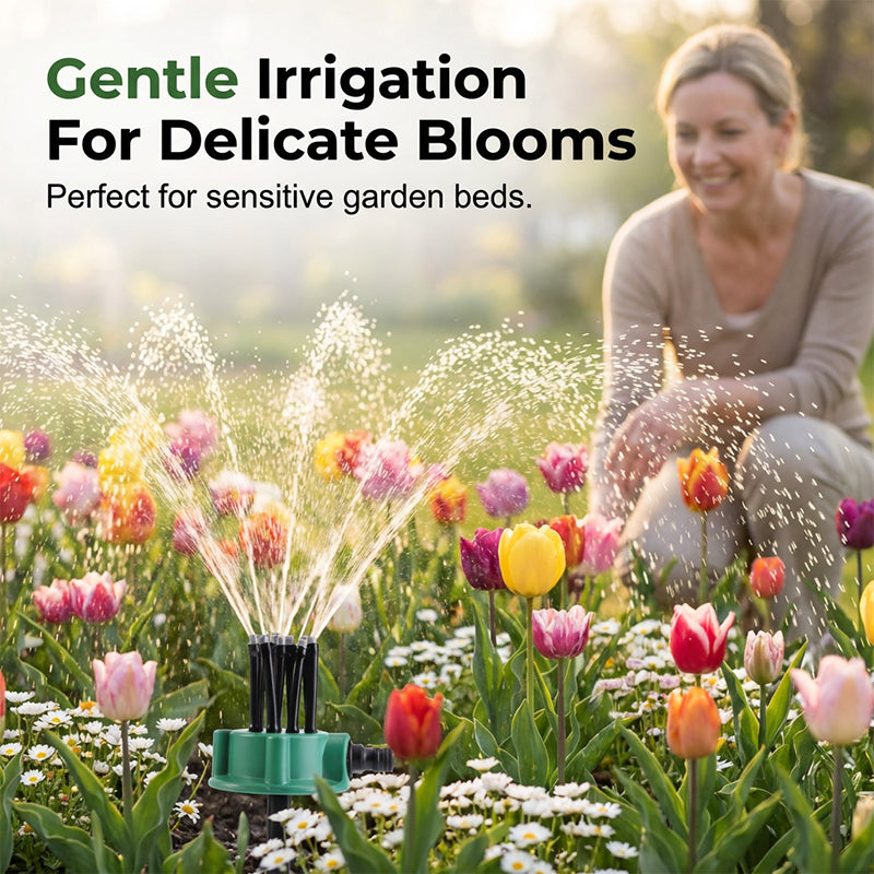 powerstep® 360° Multi-Directional Lawn Sprinkler💧Precision Garden Irrigation with Flexible Spray Nozzles🌱