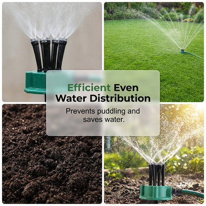 powerstep® 360° Multi-Directional Lawn Sprinkler💧Precision Garden Irrigation with Flexible Spray Nozzles🌱