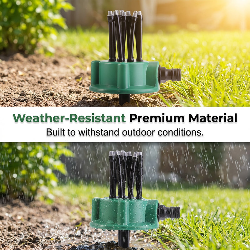 powerstep® 360° Multi-Directional Lawn Sprinkler💧Precision Garden Irrigation with Flexible Spray Nozzles🌱